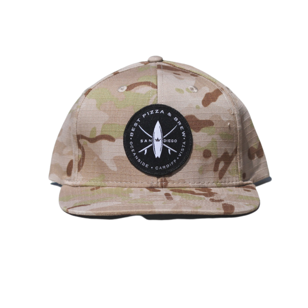 Desert Camo Snapback with Circle Logo