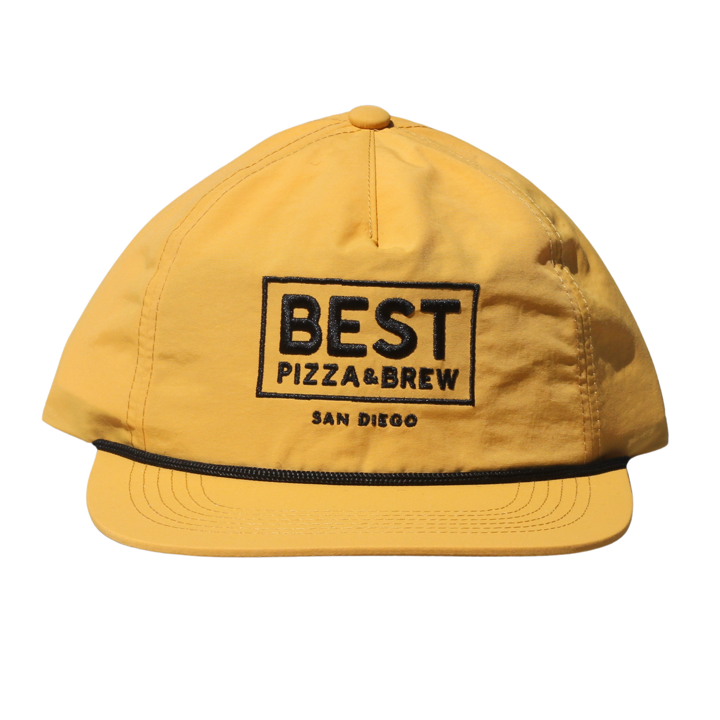 Yellow Hat with Rectangle Logo